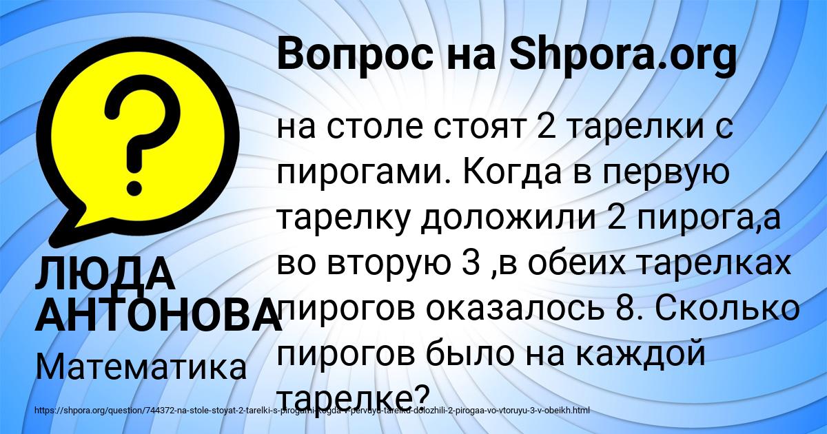 Картинка с текстом вопроса от пользователя ЛЮДА АНТОНОВА