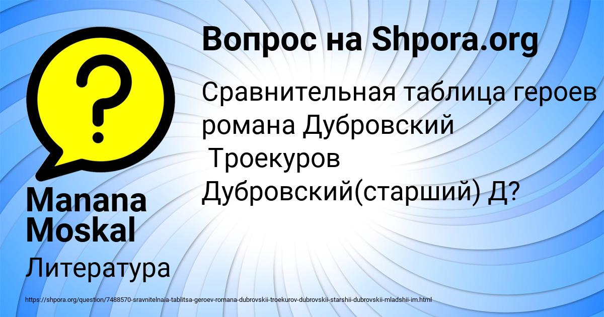 Картинка с текстом вопроса от пользователя Manana Moskal