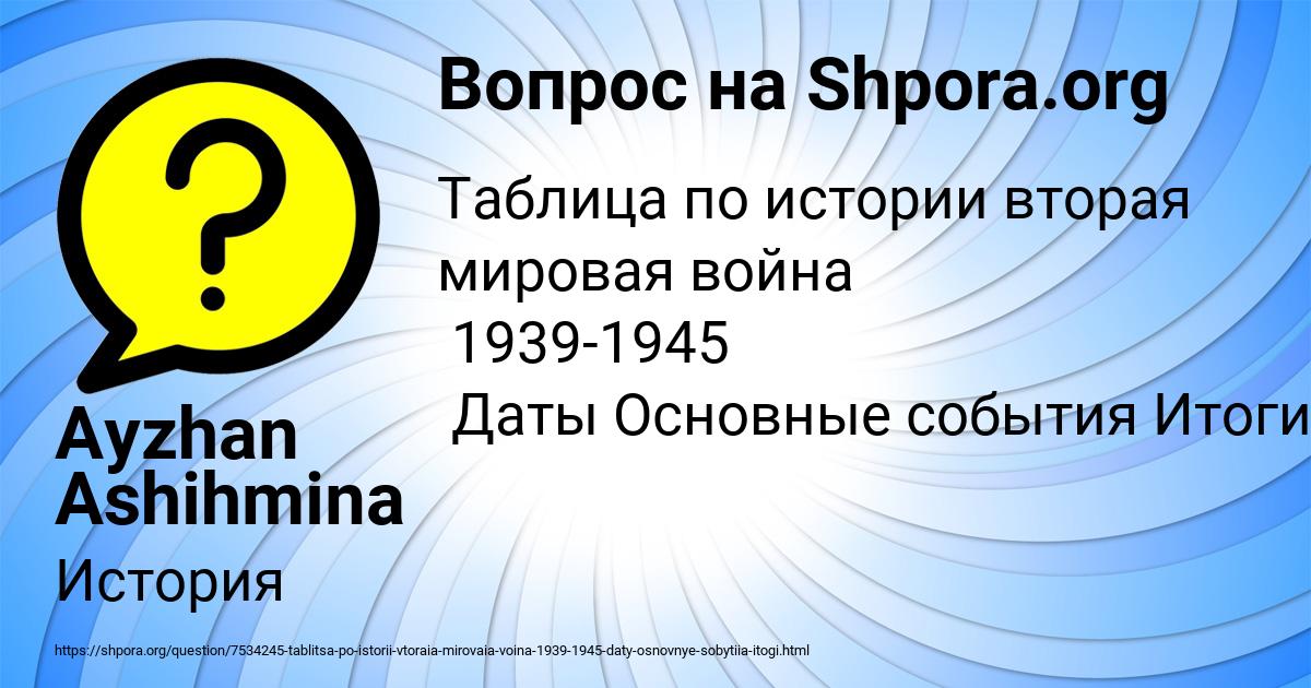 Картинка с текстом вопроса от пользователя Ayzhan Ashihmina