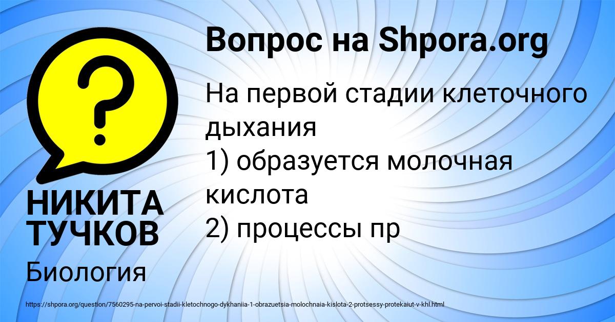 Картинка с текстом вопроса от пользователя НИКИТА ТУЧКОВ
