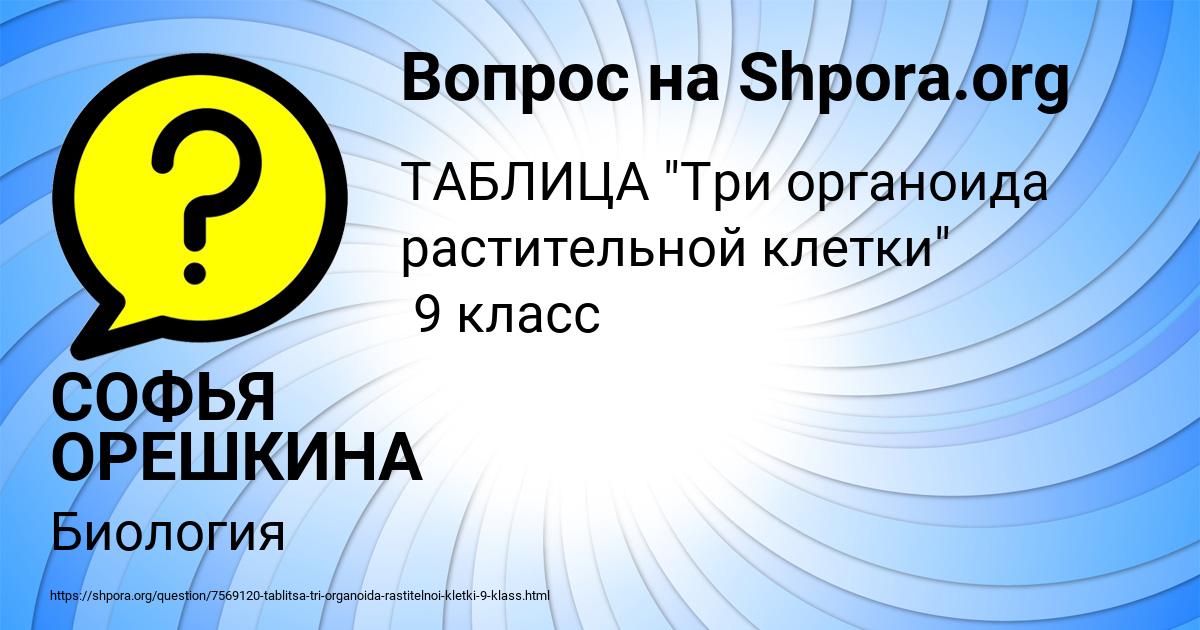 Картинка с текстом вопроса от пользователя СОФЬЯ ОРЕШКИНА