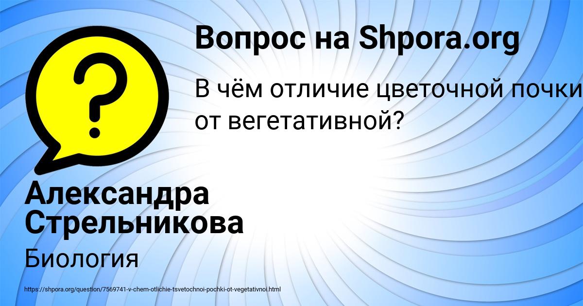 Картинка с текстом вопроса от пользователя Александра Стрельникова