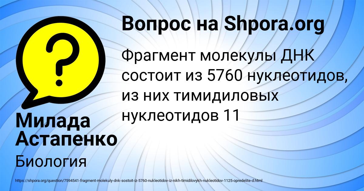 Картинка с текстом вопроса от пользователя Милада Астапенко 