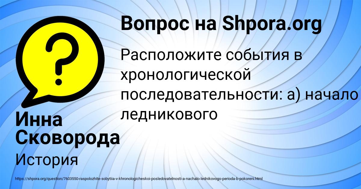 Картинка с текстом вопроса от пользователя Инна Сковорода