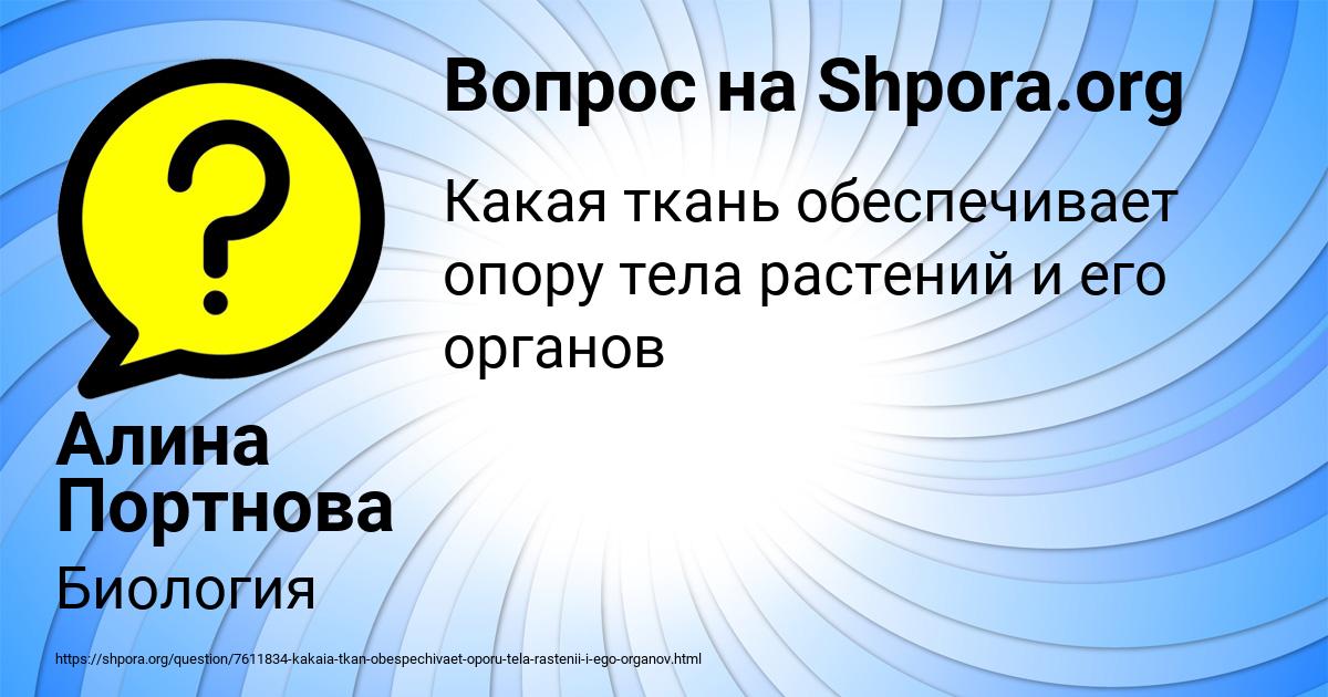 Картинка с текстом вопроса от пользователя Алина Портнова