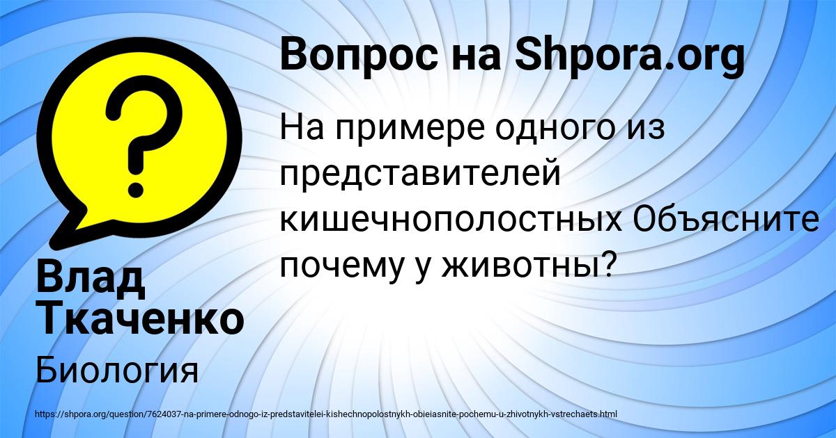 Картинка с текстом вопроса от пользователя Влад Ткаченко