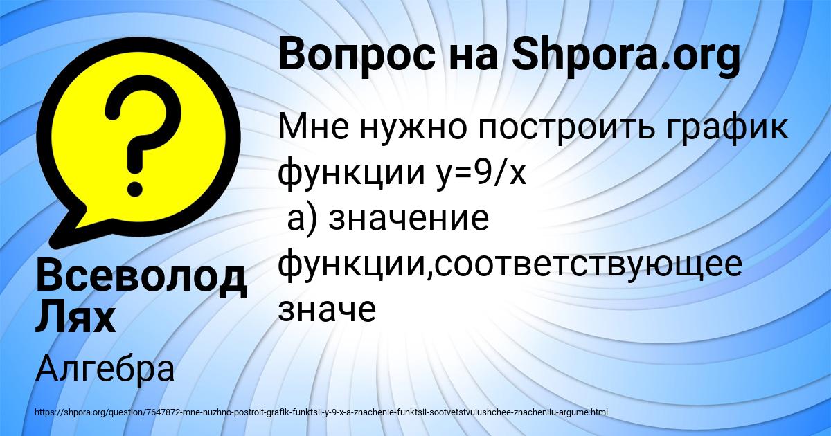 Картинка с текстом вопроса от пользователя Всеволод Лях
