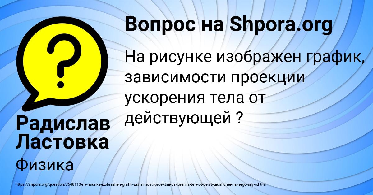 Картинка с текстом вопроса от пользователя Радислав Ластовка