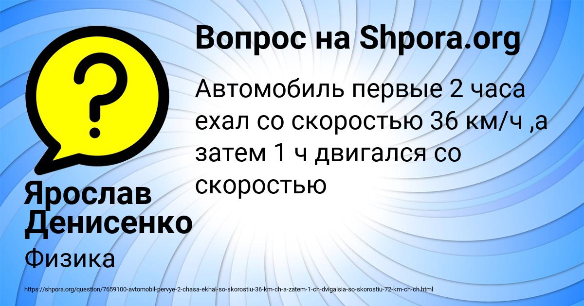Картинка с текстом вопроса от пользователя Ярослав Денисенко