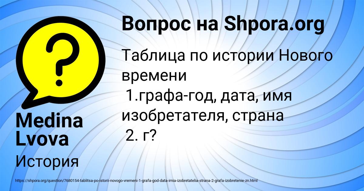 Картинка с текстом вопроса от пользователя Medina Lvova