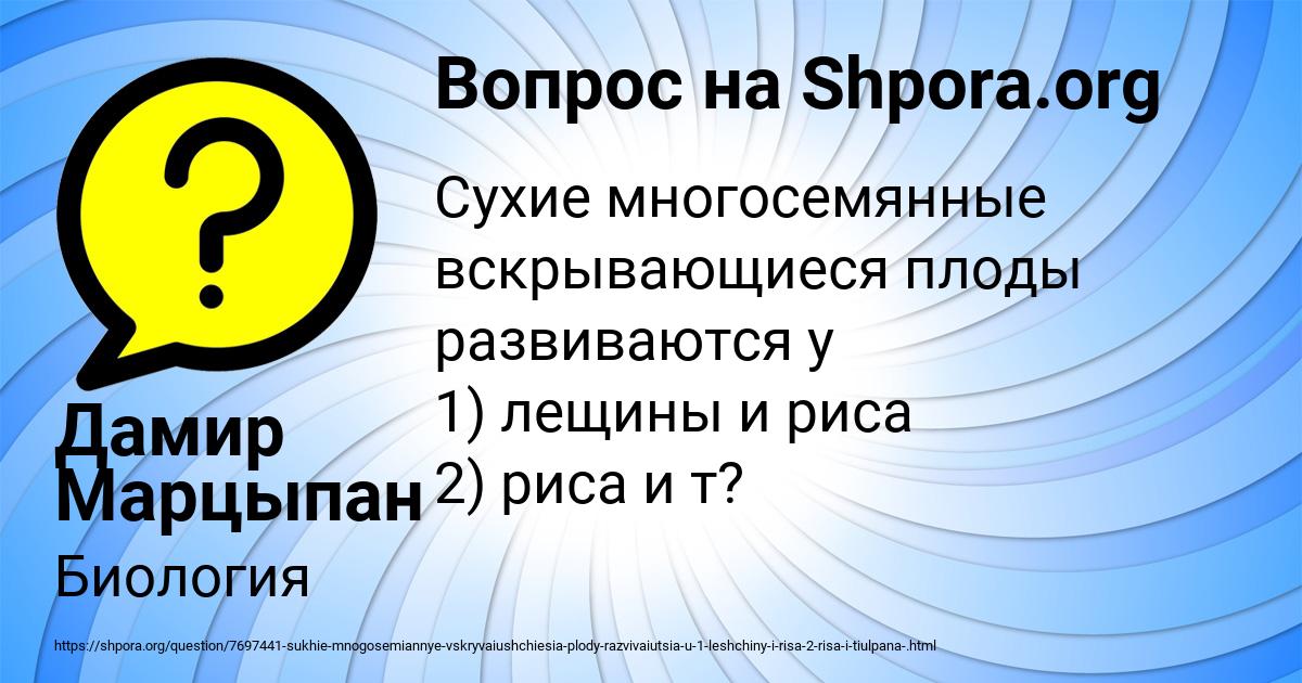 Картинка с текстом вопроса от пользователя Дамир Марцыпан