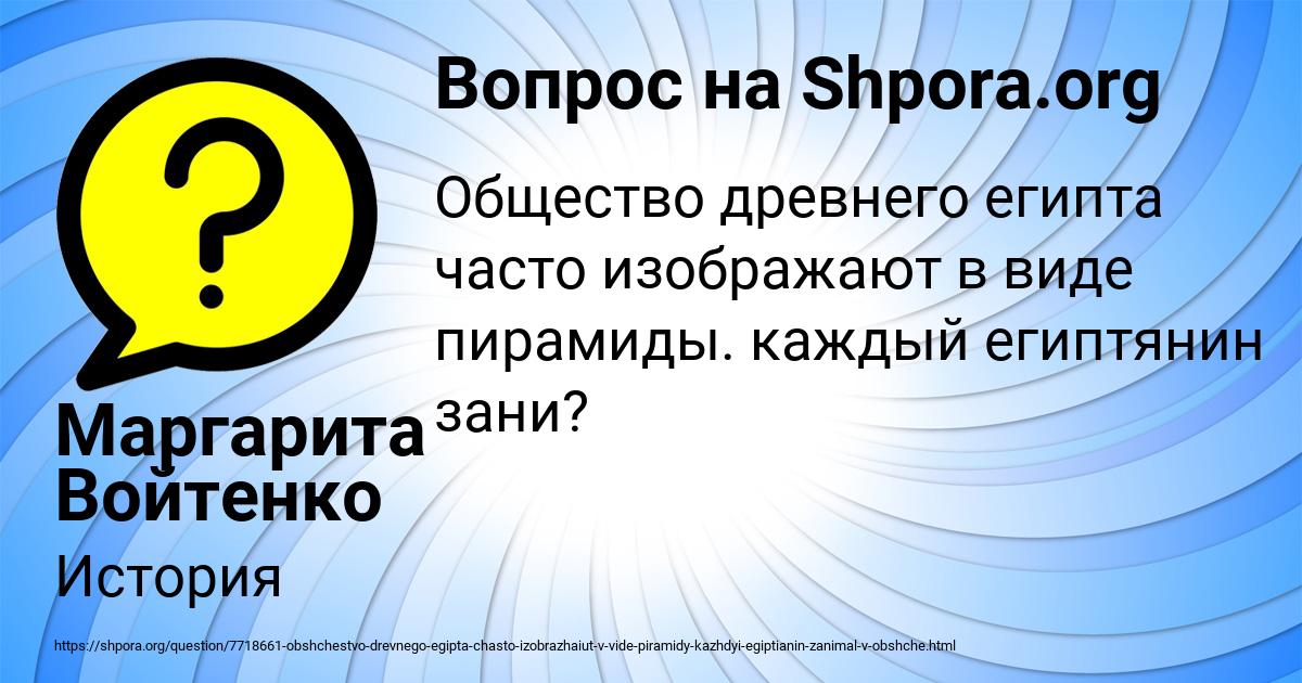 Картинка с текстом вопроса от пользователя Маргарита Войтенко