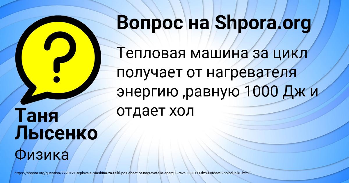 Картинка с текстом вопроса от пользователя Таня Лысенко