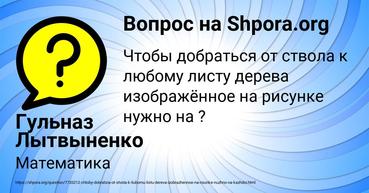 Картинка с текстом вопроса от пользователя Гульназ Лытвыненко