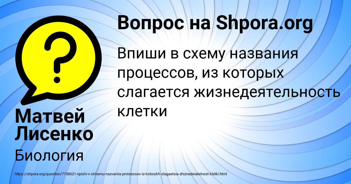 Картинка с текстом вопроса от пользователя Матвей Лисенко