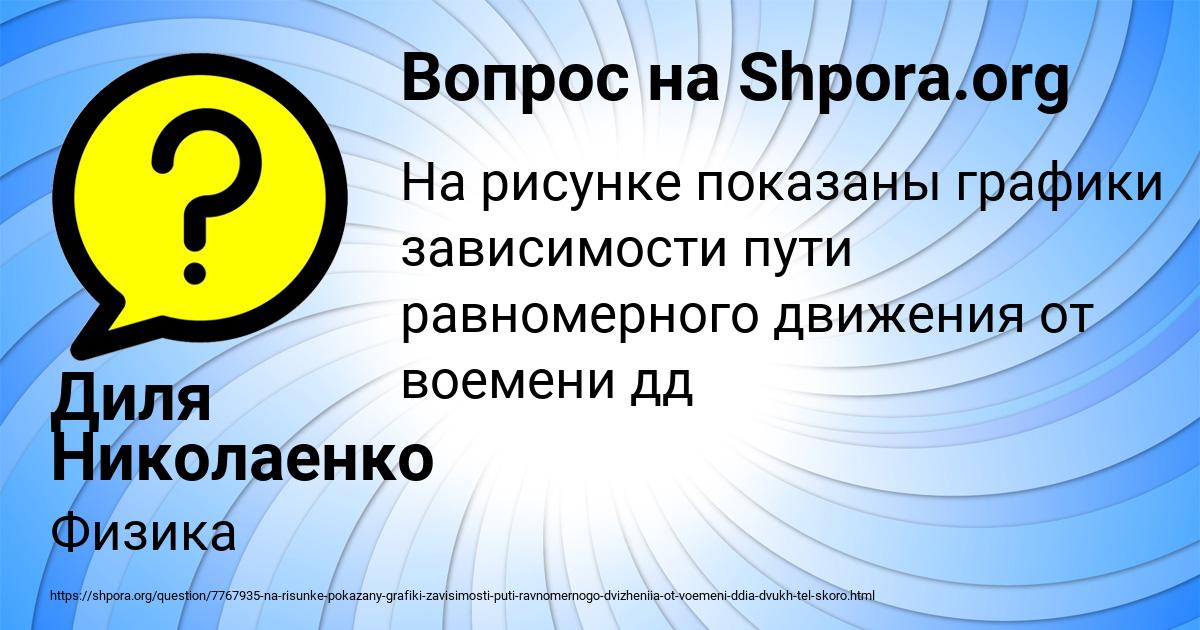 Картинка с текстом вопроса от пользователя Диля Николаенко