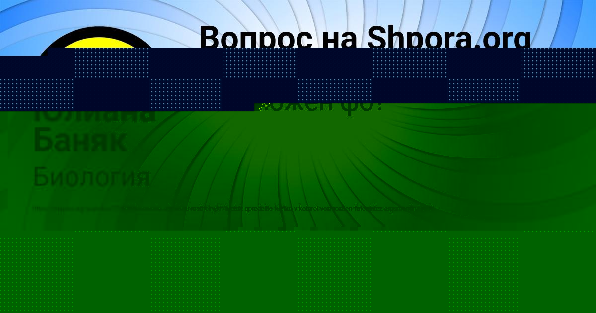 Картинка с текстом вопроса от пользователя Юлиана Баняк