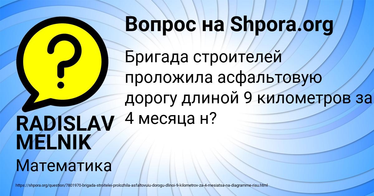 Картинка с текстом вопроса от пользователя RADISLAV MELNIK
