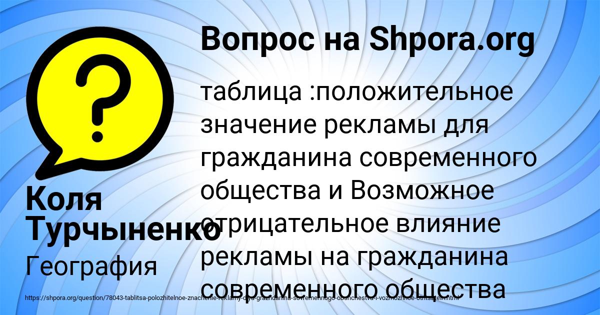 Картинка с текстом вопроса от пользователя Коля Турчыненко