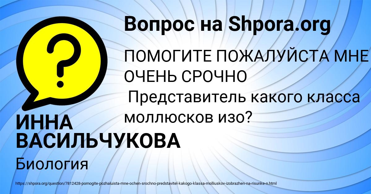 Картинка с текстом вопроса от пользователя ИННА ВАСИЛЬЧУКОВА