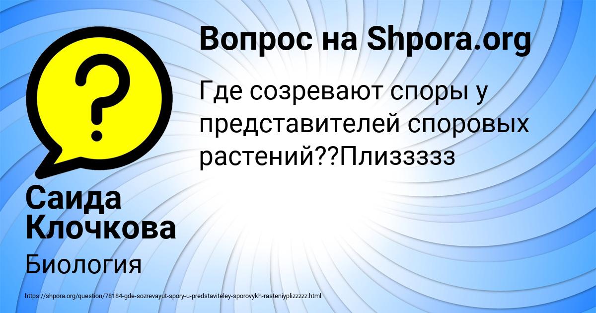 Картинка с текстом вопроса от пользователя Саида Клочкова