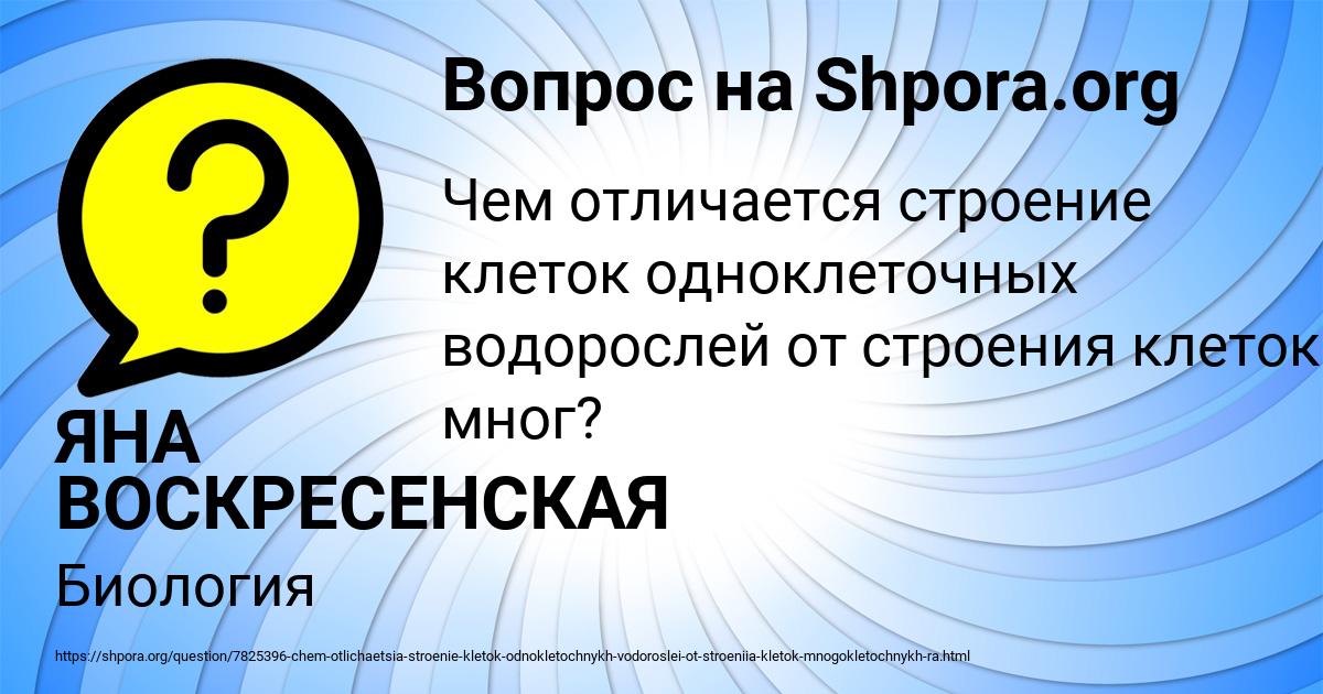 Картинка с текстом вопроса от пользователя ЯНА ВОСКРЕСЕНСКАЯ
