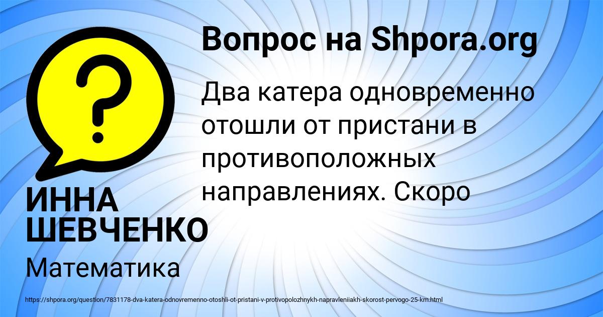 Картинка с текстом вопроса от пользователя ИННА ШЕВЧЕНКО