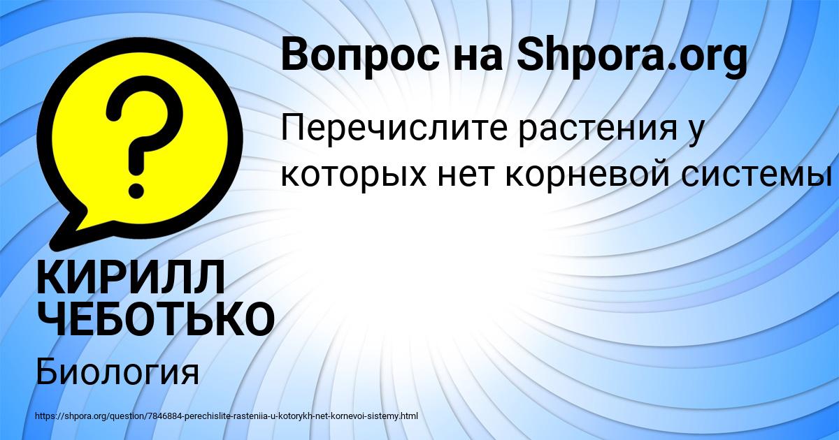 Картинка с текстом вопроса от пользователя КИРИЛЛ ЧЕБОТЬКО