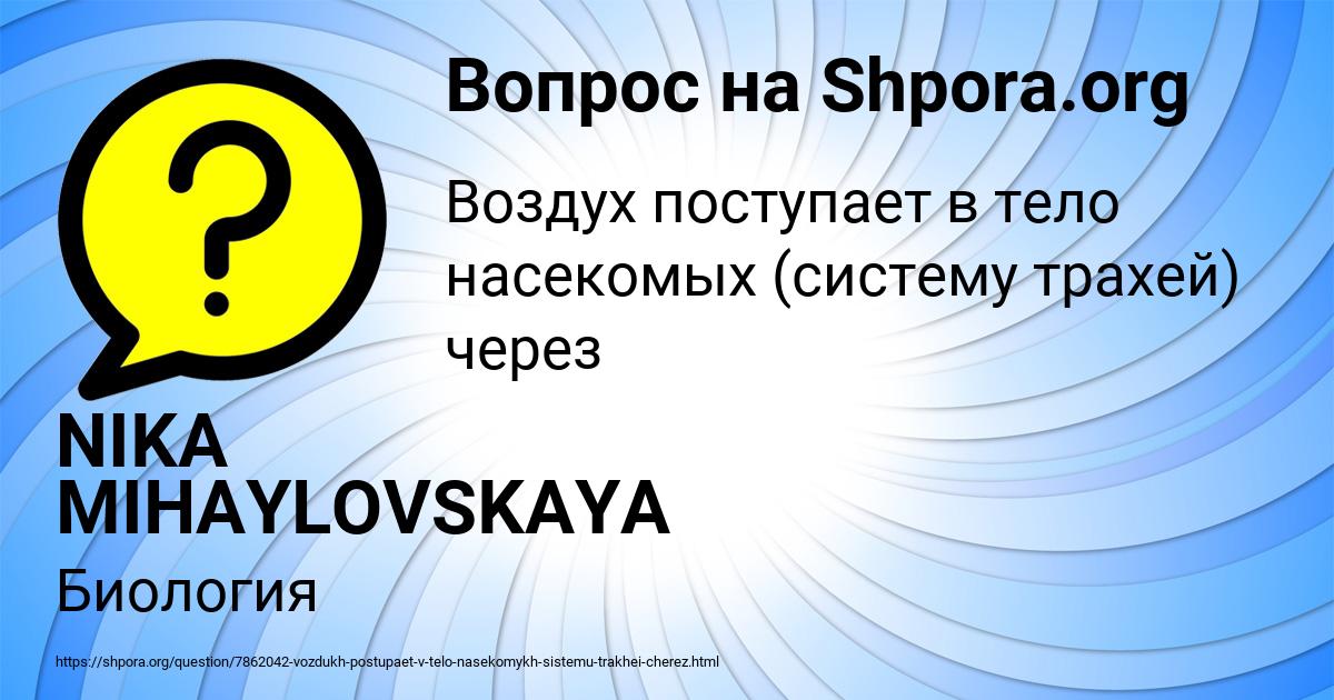 Картинка с текстом вопроса от пользователя NIKA MIHAYLOVSKAYA
