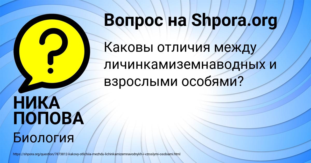 Картинка с текстом вопроса от пользователя НИКА ПОПОВА