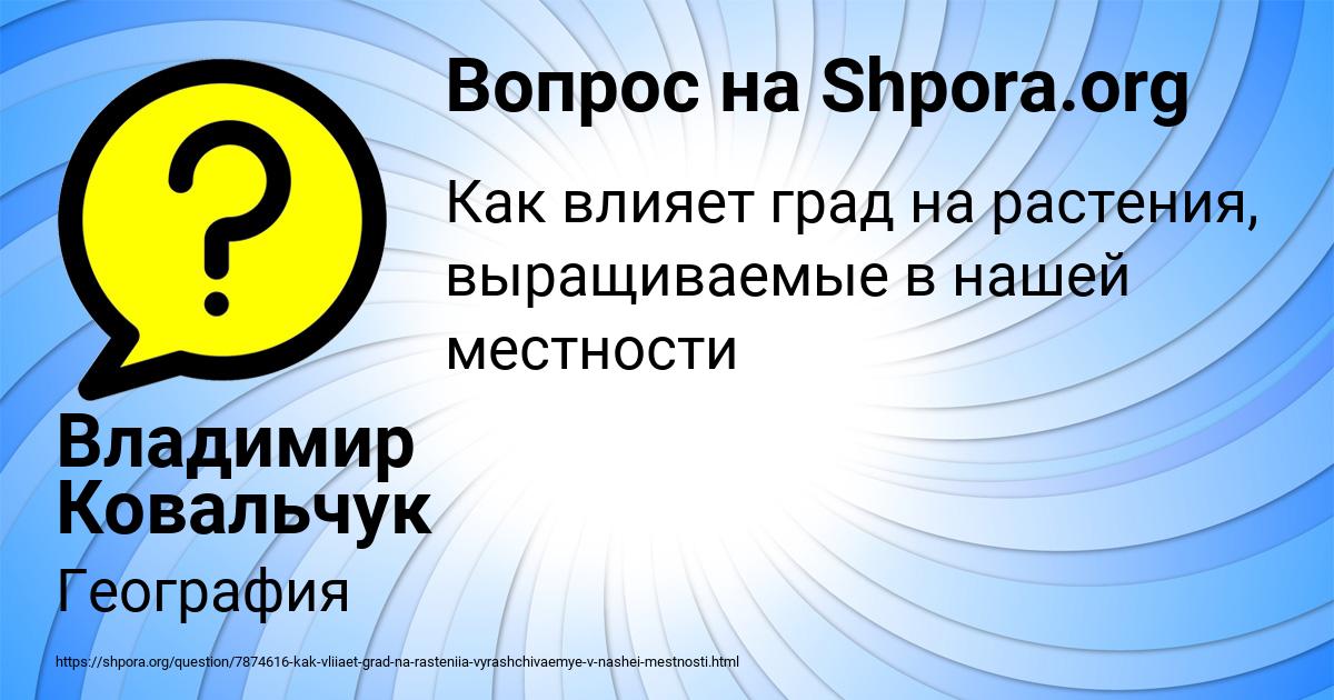 Картинка с текстом вопроса от пользователя Владимир Ковальчук