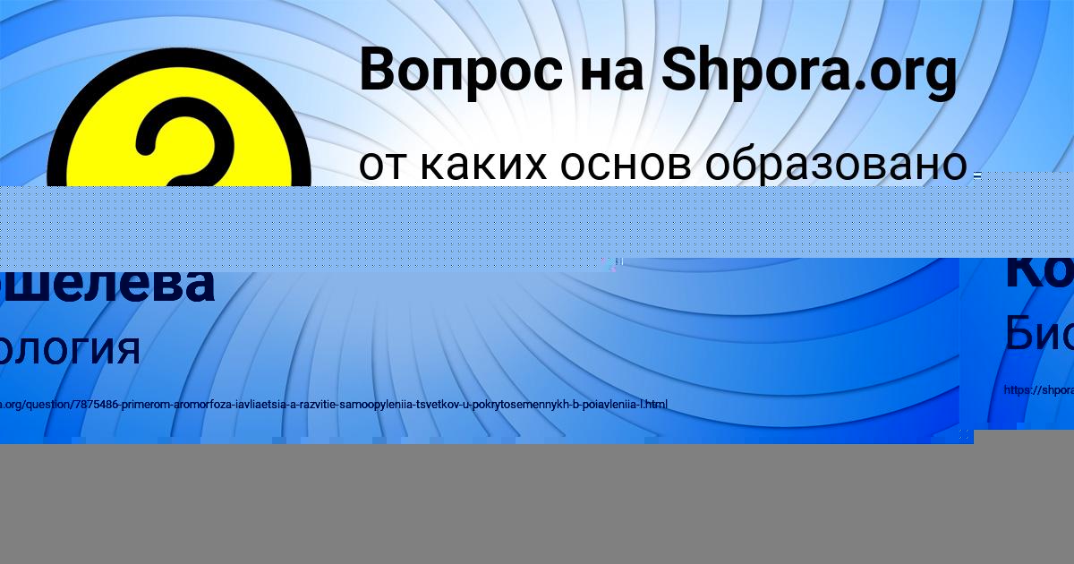 Картинка с текстом вопроса от пользователя Соня Кошелева