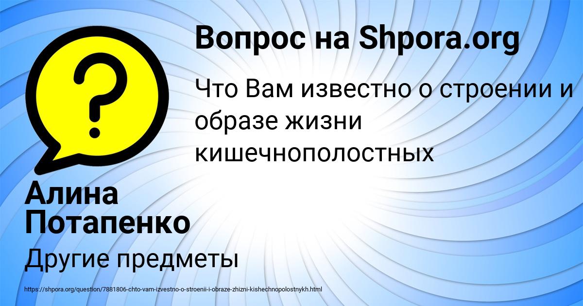 Картинка с текстом вопроса от пользователя Алина Потапенко