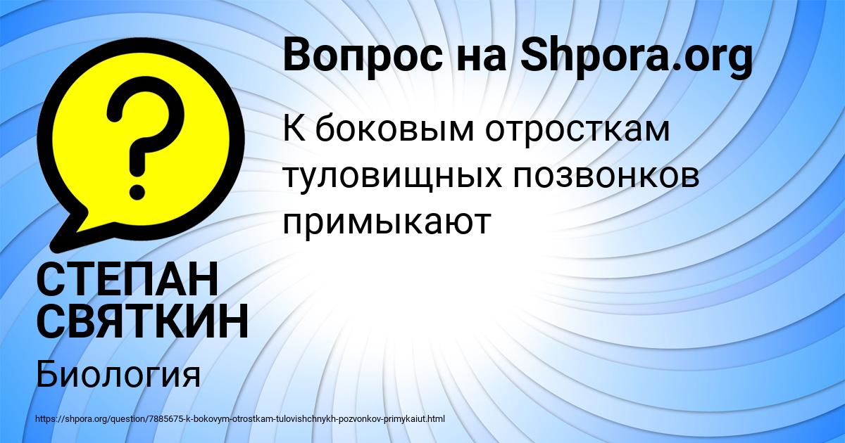 Картинка с текстом вопроса от пользователя СТЕПАН СВЯТКИН