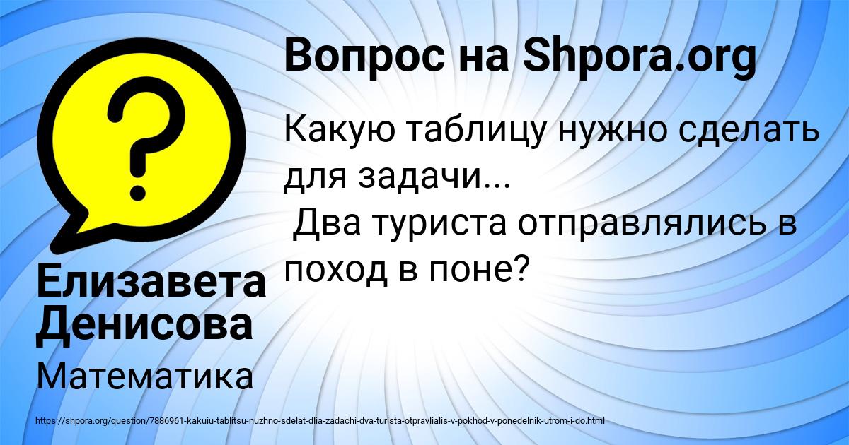 Картинка с текстом вопроса от пользователя Елизавета Денисова