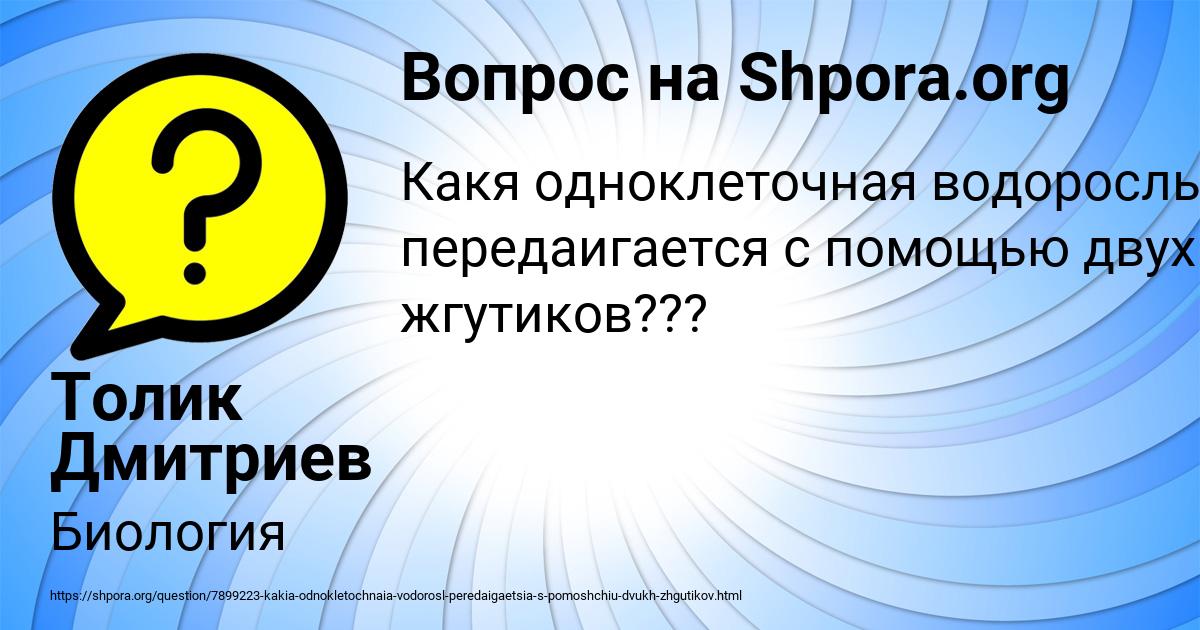 Картинка с текстом вопроса от пользователя Толик Дмитриев