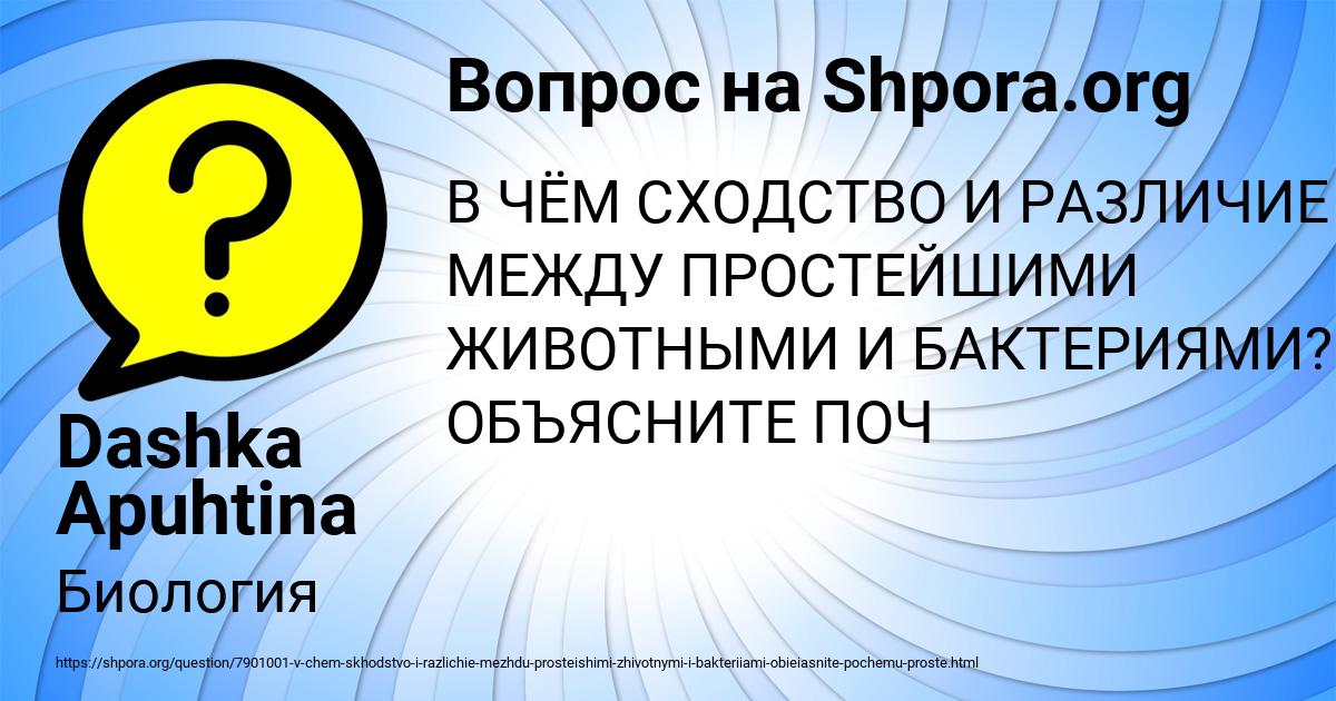 Картинка с текстом вопроса от пользователя Dashka Apuhtina