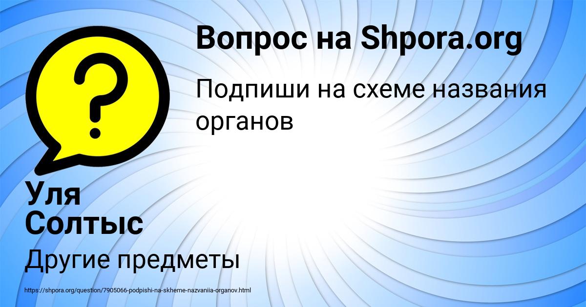 Картинка с текстом вопроса от пользователя Уля Солтыс