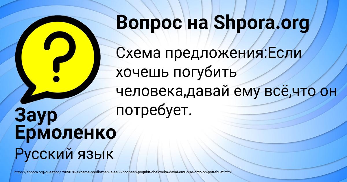 Картинка с текстом вопроса от пользователя Заур Ермоленко