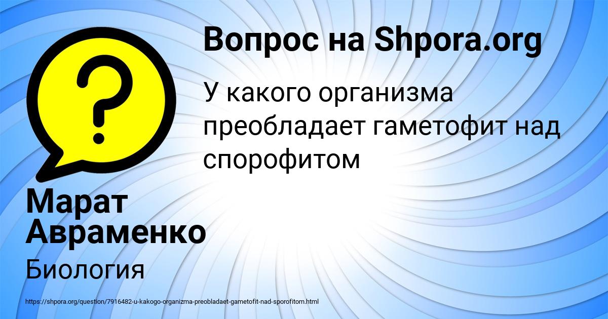 Картинка с текстом вопроса от пользователя Марат Авраменко