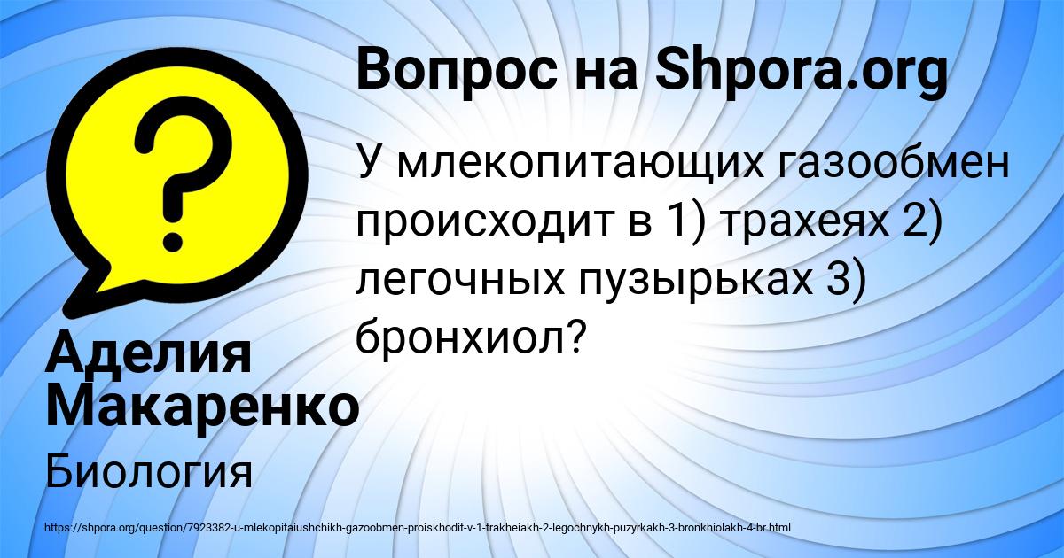 Картинка с текстом вопроса от пользователя Аделия Макаренко