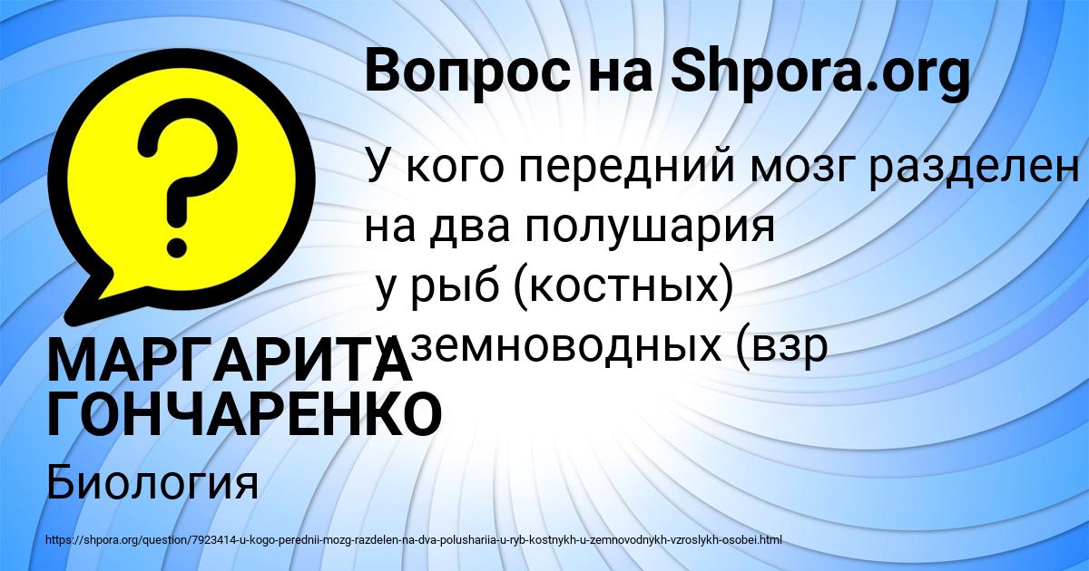 Картинка с текстом вопроса от пользователя МАРГАРИТА ГОНЧАРЕНКО