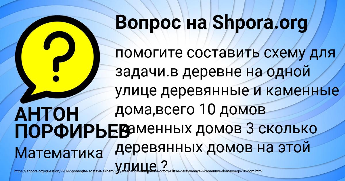 Картинка с текстом вопроса от пользователя АНТОН ПОРФИРЬЕВ