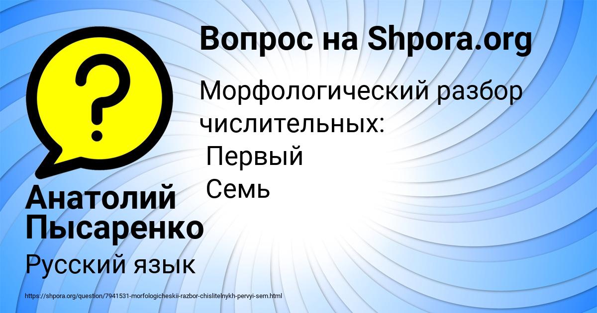Картинка с текстом вопроса от пользователя Анатолий Пысаренко