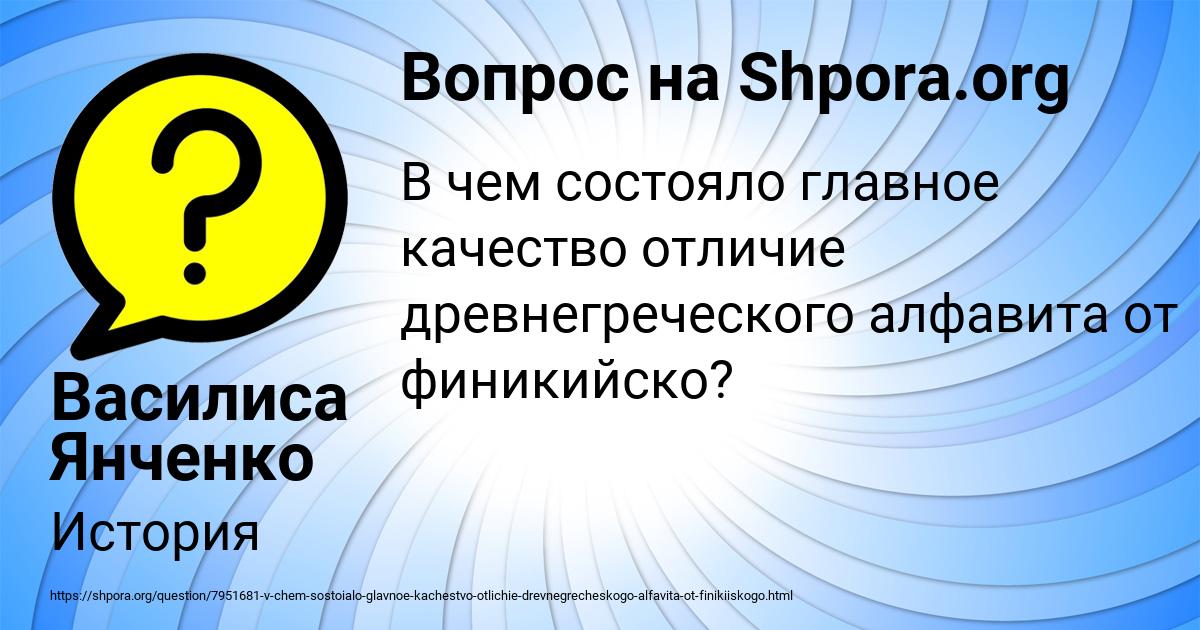 Картинка с текстом вопроса от пользователя Василиса Янченко