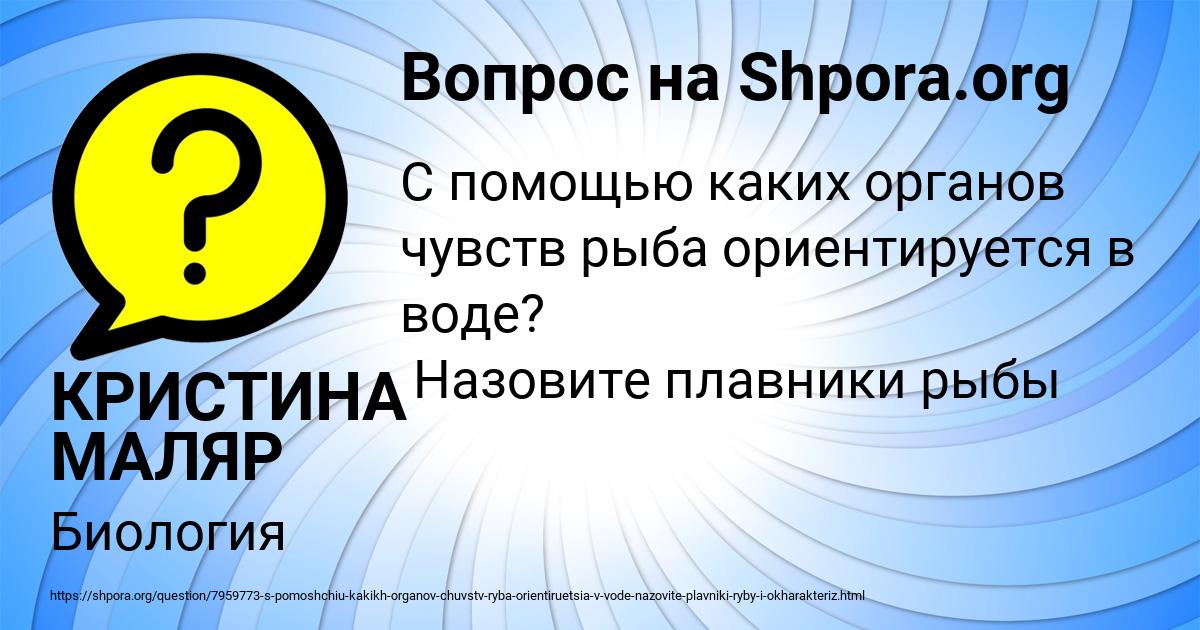 Картинка с текстом вопроса от пользователя КРИСТИНА МАЛЯР