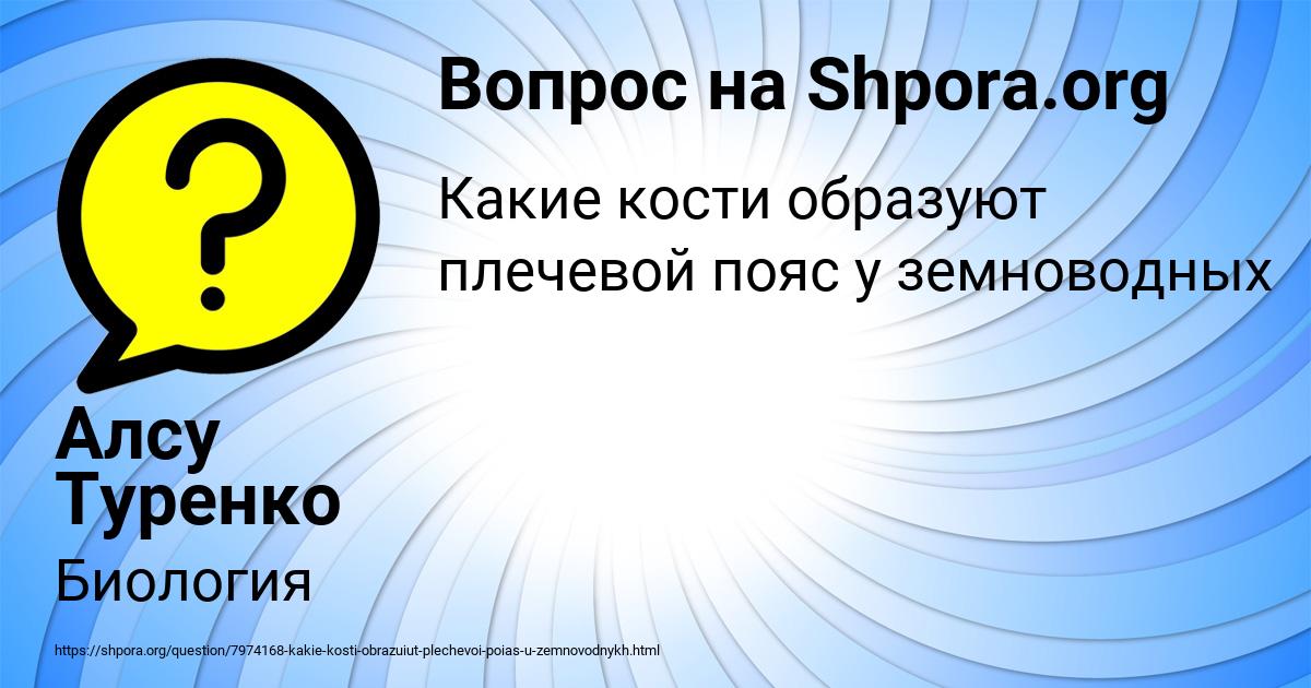 Картинка с текстом вопроса от пользователя Алсу Туренко