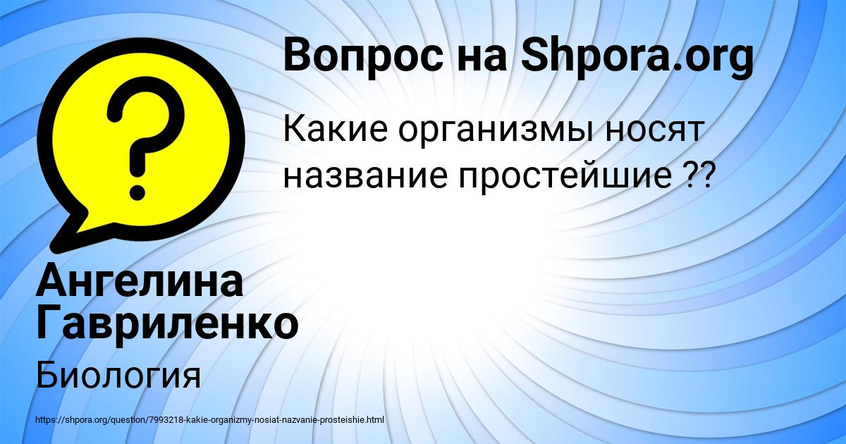 Картинка с текстом вопроса от пользователя Ангелина Гавриленко