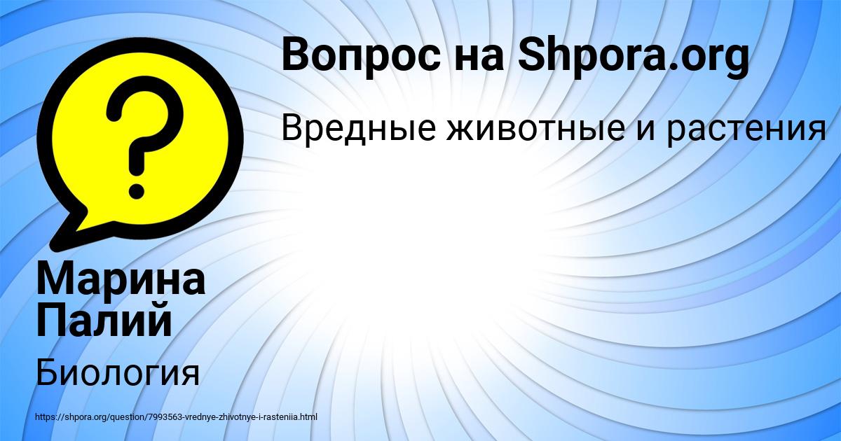 Картинка с текстом вопроса от пользователя Марина Палий