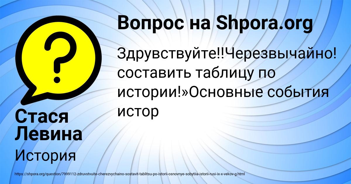 Картинка с текстом вопроса от пользователя Стася Левина